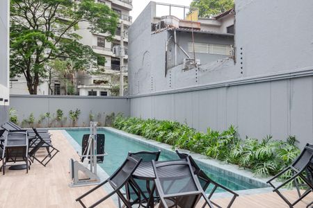 Área comum - Piscina de kitnet/studio à venda com 1 quarto, 26m² em Campo Belo, São Paulo