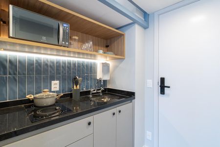Studio para alugar com 34m², 1 quarto e sem vaga Studio para alugar com 34m², 1 quarto e sem vagaCozinha