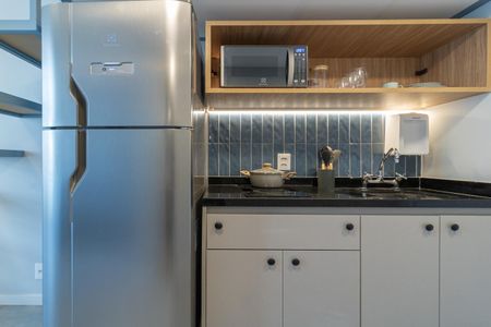 Studio para alugar com 34m², 1 quarto e sem vaga Studio para alugar com 34m², 1 quarto e sem vagaCozinha