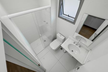 Studio para alugar com 25m², 1 quarto e sem vaga Studio para alugar com 25m², 1 quarto e sem vagaBanheiro