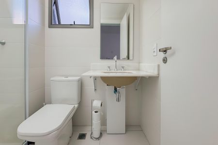 Studio para alugar com 25m², 1 quarto e sem vaga Studio para alugar com 25m², 1 quarto e sem vagaBanheiro