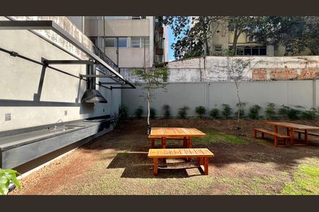 Studio para alugar com 24m², 1 quarto e sem vagaChurrasqueira