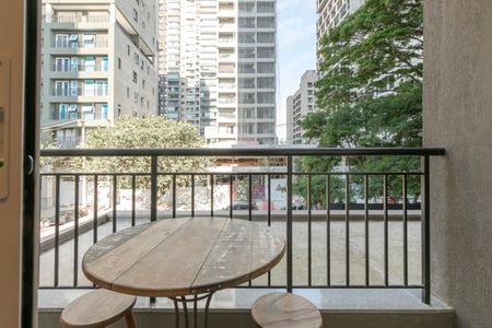 Studio à venda com 27m², 1 quarto e sem vagaVaranda