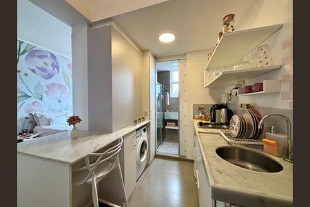 Cozinha de apartamento à venda com 1 quarto, 27m² em Jardim Botânico, Rio de Janeiro