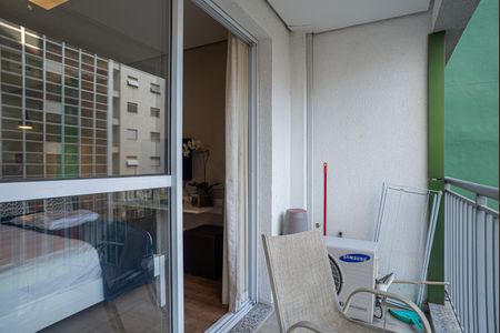 Studio à venda com 28m², 1 quarto e sem vagaVaranda da Sala/Quarto