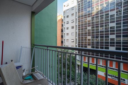 Studio à venda com 28m², 1 quarto e sem vagaVaranda da Sala/Quarto