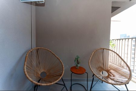 Studio à venda com 28m², 1 quarto e sem vagaVaranda