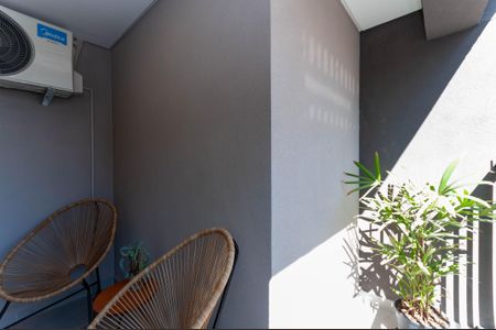 Studio à venda com 28m², 1 quarto e sem vagaVaranda