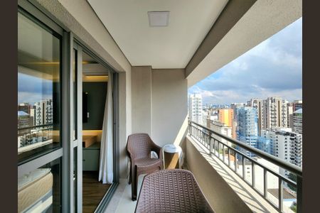 Studio para alugar com 26m², 1 quarto e sem vaga Studio para alugar com 26m², 1 quarto e sem vagaVaranda