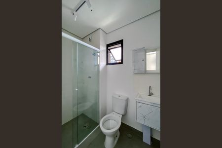 Banheiro de kitnet/studio para alugar com 1 quarto, 27m² em Mooca, São Paulo