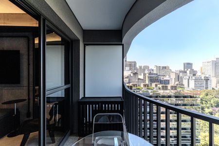 Studio para alugar com 25m², 1 quarto e sem vaga Studio para alugar com 25m², 1 quarto e sem vagaVaranda