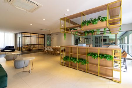 Studio para alugar com 27m², 1 quarto e sem vaga Studio para alugar com 27m², 1 quarto e sem vagaÁrea comum - Salão de festas