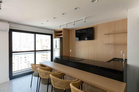 Studio para alugar com 29m², 1 quarto e sem vagaÁrea comum - Salão de festas