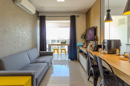 Sala de apartamento à venda com 1 quarto, 49m² em Vila Gertrudes, São Paulo