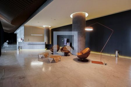 Studio para alugar com 40m², 1 quarto e 1 vaga Studio para alugar com 40m², 1 quarto e 1 vagaÁrea comum - Hall Social