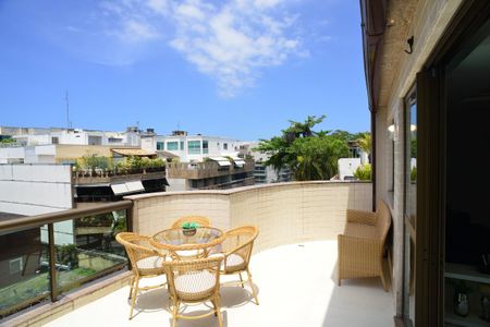 Varanda da Sala de apartamento à venda com 4 quartos, 331m² em Barra da Tijuca, Rio de Janeiro