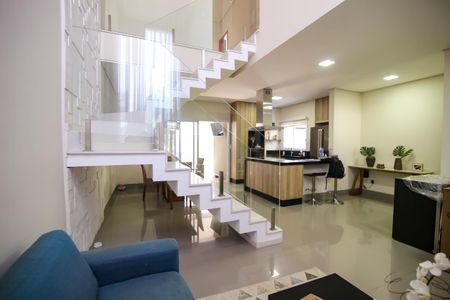 Casa de condomínio para alugar com 150m², 3 quartos e 2 vagasSala