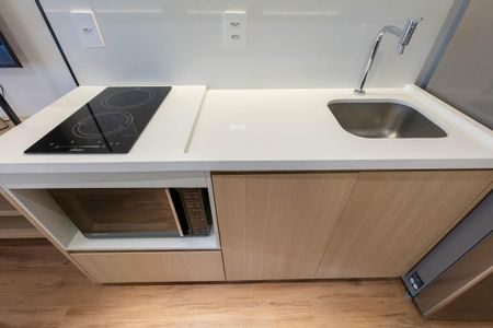 Studio para alugar com 30m², 1 quarto e sem vaga Studio para alugar com 30m², 1 quarto e sem vagaCozinha