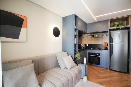 Sala de apartamento à venda com 1 quarto, 30m² em Indianópolis, São Paulo