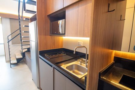 Studio para alugar com 31m², 1 quarto e sem vaga Studio para alugar com 31m², 1 quarto e sem vagaCozinha