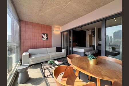 Studio à venda com 50m², 1 quarto e 1 vaga Studio à venda com 50m², 1 quarto e 1 vagaVaranda