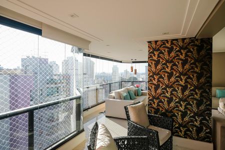 Varanda da sala de apartamento à venda com 3 quartos, 200m² em Vila Caminho do Mar, São Bernardo do Campo