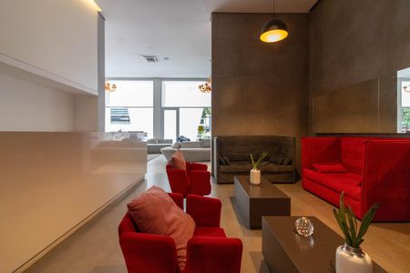 Studio à venda com 30m², 1 quarto e 1 vaga Studio à venda com 30m², 1 quarto e 1 vagaHall social