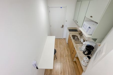 Studio para alugar com 26m², 1 quarto e sem vaga Studio para alugar com 26m², 1 quarto e sem vagaCozinha