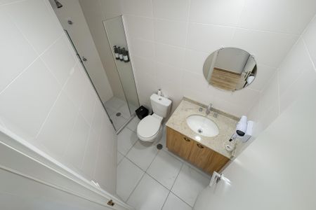 Studio para alugar com 26m², 1 quarto e sem vaga Studio para alugar com 26m², 1 quarto e sem vagaBanheiro