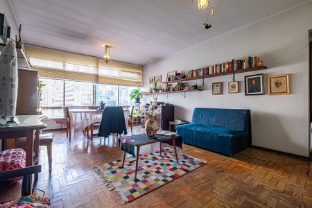 Sala de apartamento à venda com 1 quarto, 120m² em Pacaembu, São Paulo