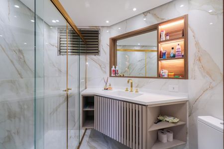 Apartamento à venda com 107m², 3 quartos e 2 vagasBanheiro da Suíte 3