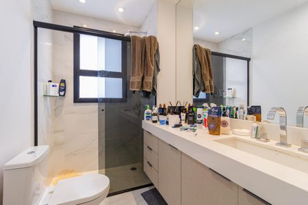 Apartamento para alugar com 105m², 1 quarto e 2 vagasBanheiro da suíte