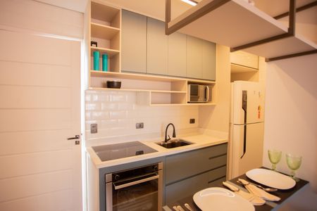 Apartamento à venda com 24m², 1 quarto e sem vaga Apartamento à venda com 24m², 1 quarto e sem vagaCozinha e Área de Serviço