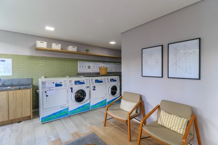 Apartamento à venda com 34m², 2 quartos e sem vaga Apartamento à venda com 34m², 2 quartos e sem vagaÁrea comum - Lavanderia