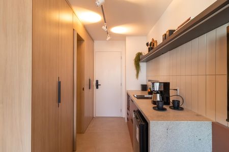 Studio à venda com 25m², 1 quarto e sem vagaCozinha