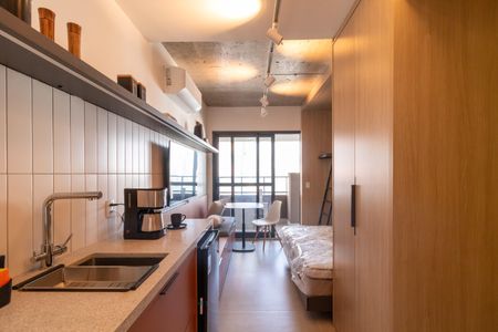 Studio à venda com 25m², 1 quarto e sem vagaCozinha