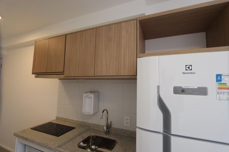 Studio para alugar com 28m², 1 quarto e sem vagaStudio - ambiente cozinha