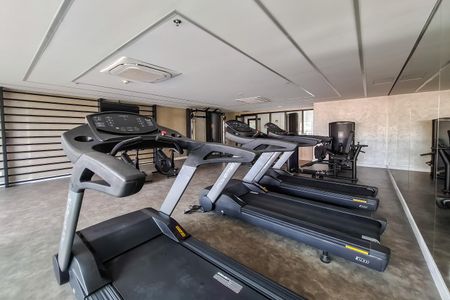 Studio para alugar com 28m², 1 quarto e sem vaga Studio para alugar com 28m², 1 quarto e sem vagaÁrea comum - Academia
