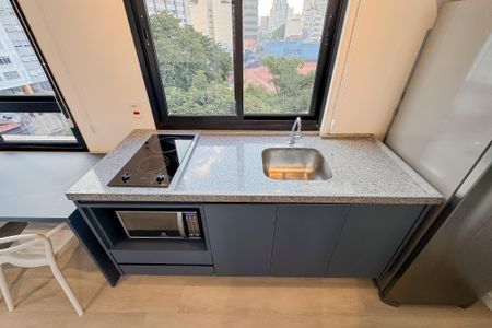 Studio para alugar com 24m², 1 quarto e sem vagaCozinha