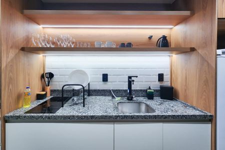 Studio para alugar com 30m², 1 quarto e sem vagaCozinha