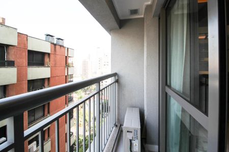 Studio para alugar com 21m², 1 quarto e sem vagaVaranda