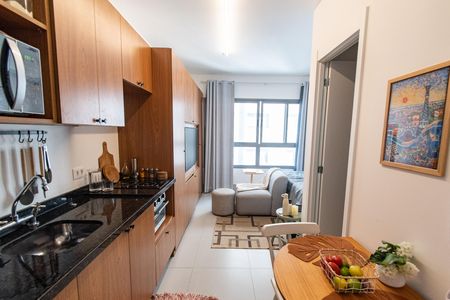 Studio para alugar com 23m², 1 quarto e sem vaga Studio para alugar com 23m², 1 quarto e sem vagaCozinha