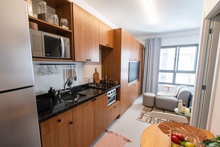 Studio para alugar com 23m², 1 quarto e sem vaga Studio para alugar com 23m², 1 quarto e sem vagaCozinha