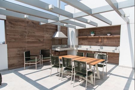 Studio para alugar com 23m², 1 quarto e sem vaga Studio para alugar com 23m², 1 quarto e sem vagaÁrea comum - Churrasqueira