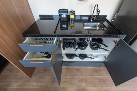 Studio para alugar com 27m², 1 quarto e sem vagaCozinha