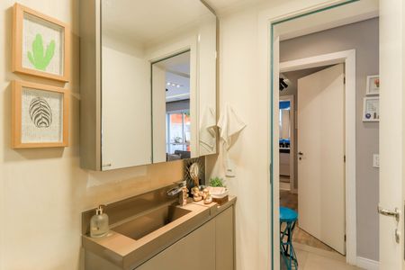 Apartamento à venda com 66m², 1 quarto e 1 vagaBanheiro Social