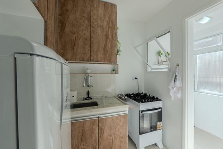 Apartamento para alugar com 32m², 1 quarto e 1 vaga Apartamento para alugar com 32m², 1 quarto e 1 vagaCozinha e Área de Serviço