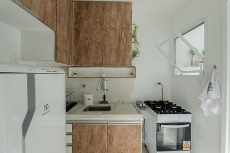 Apartamento para alugar com 32m², 1 quarto e 1 vaga Apartamento para alugar com 32m², 1 quarto e 1 vagaCozinha e Área de Serviço
