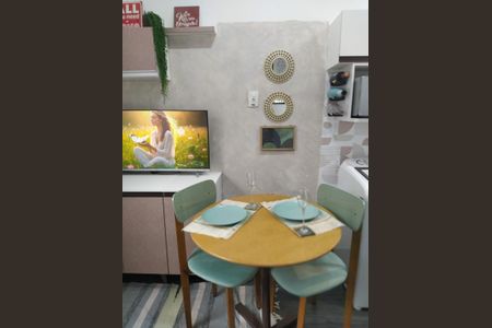 Sala/Cozinha de apartamento à venda com 1 quarto, 22m² em Barcelona, São Caetano do Sul