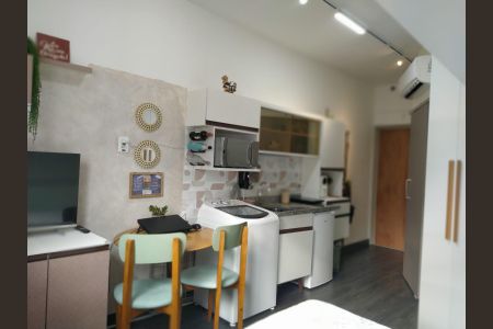 Sala/Cozinha de apartamento à venda com 1 quarto, 22m² em Barcelona, São Caetano do Sul